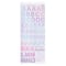 12 Packs: 117 ct. (1,404 total) Pink Iridescent Foil Alphabet Stickers by Recollections™